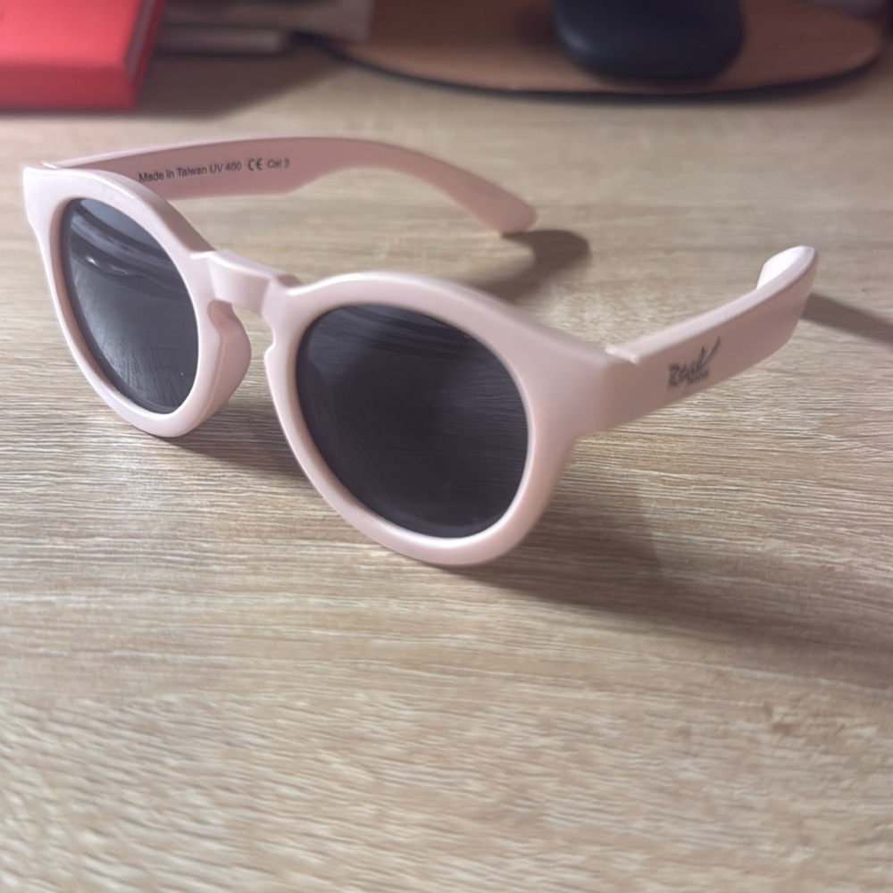Light pink real shades baby polarized sunglasses